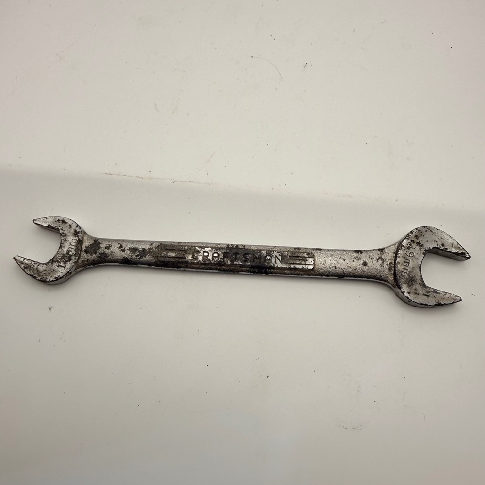 Craftsman 17mm 19mm Double Open End Wrench Forged in USA VV 44508‎ Metric Tool